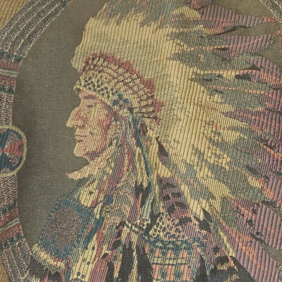 NWT Vitange WRAPS Indian embroidered jacket Large Native American Chief Western - Picture 8 of 8